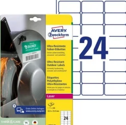 Etikett AVERY 63,5x33,9mm 240/fp
