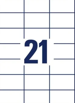 Etikett AVERY 70x42,3mm 2100/fp