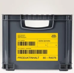 Etikett AVERY 210x148mm gul 40/fp