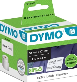 Etiketter Dymo LW Frakt, vit, 101x54mm, 220/fp