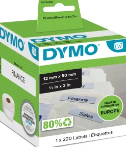 Etiketter Dymo LW Hängmapp, 50x12mm, 220/fp