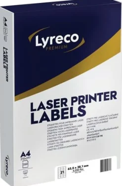Etikett LYRECO 63,5x38,1mm 5250/fp