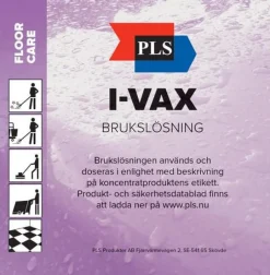 Etikett PLS Brukslösning I-Vax OP 100/rl