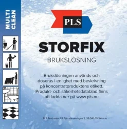 Etikett PLS Brukslösning Storfix 100/rl