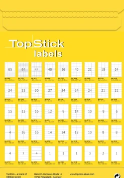 Etikett TOPSTICK 99,1x93,91mm (100)