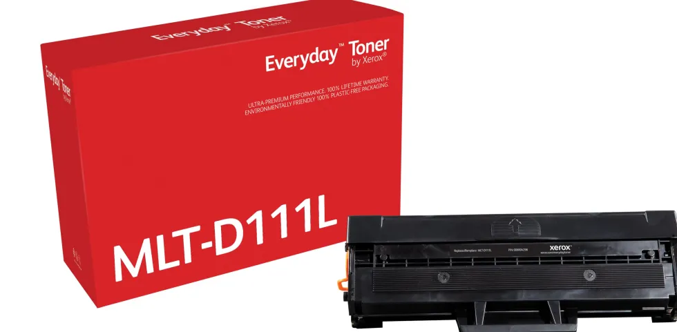 EVERYDAY Black Toner replaces Samsung MLT-D111L, High Capaci