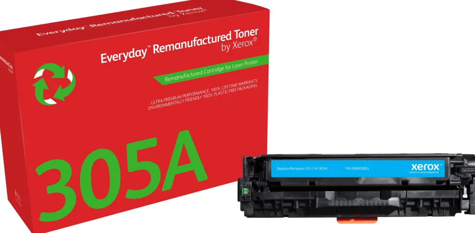 EVERYDAY Cyan Toner Remanufactured 305A, Standard Capacity