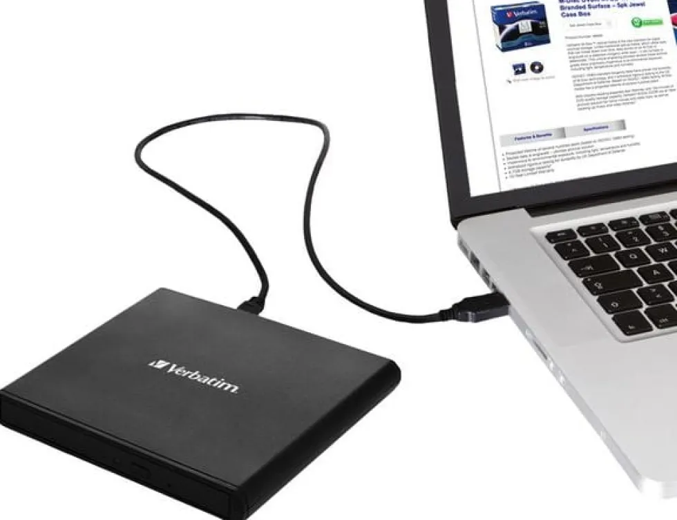 Ext. DVD-brännare VERBATIM USB 2.0