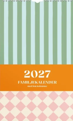 Familjekalender Color Blocking 2027