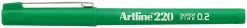 Fiberpenna ARTLINE 220 grön