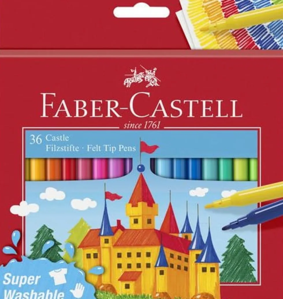 Fiberpenna Barn sorterade färger 36/fp