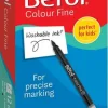 Fiberpenna BEROL Fine svart 12/fp
