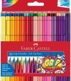 Fiberpenna FABER neon och pastell 30/fp