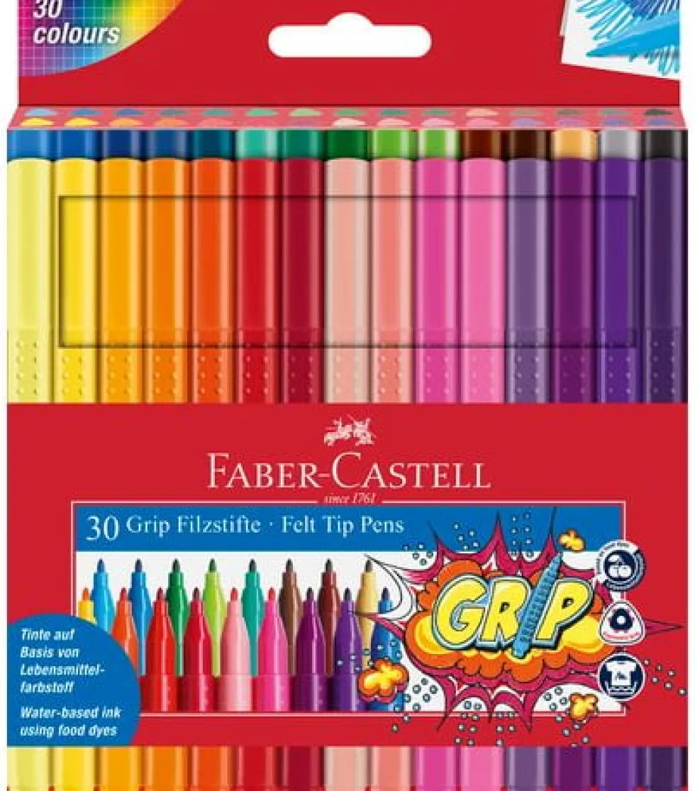 Fiberpenna FABER neon och pastell 30/fp