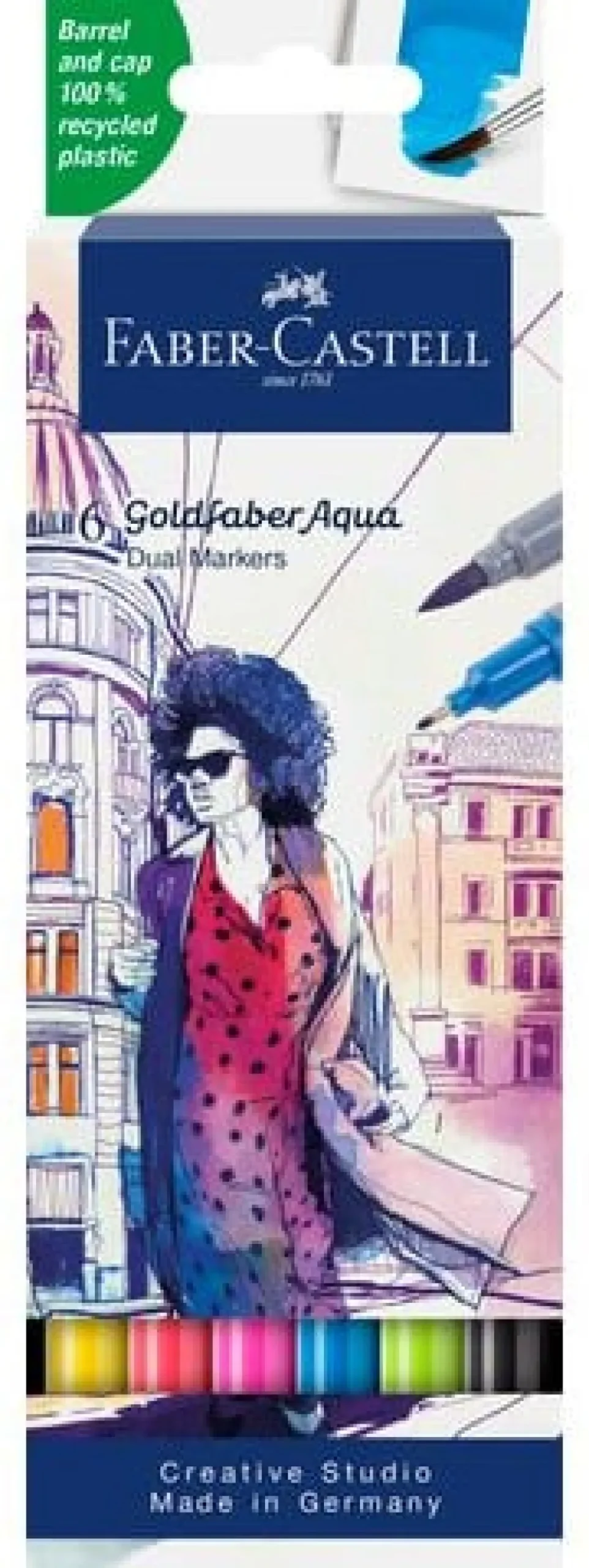Fiberpenna Goldfaber Aqua Dual 6/fp