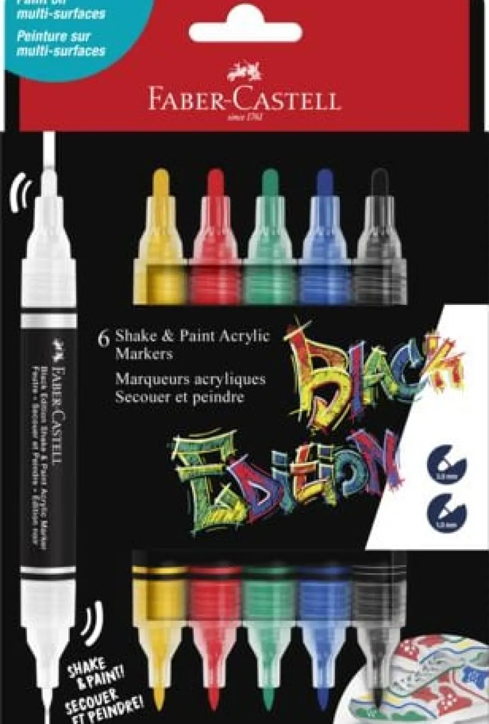 Fiberpenna shake&Paint metallic 6/fp