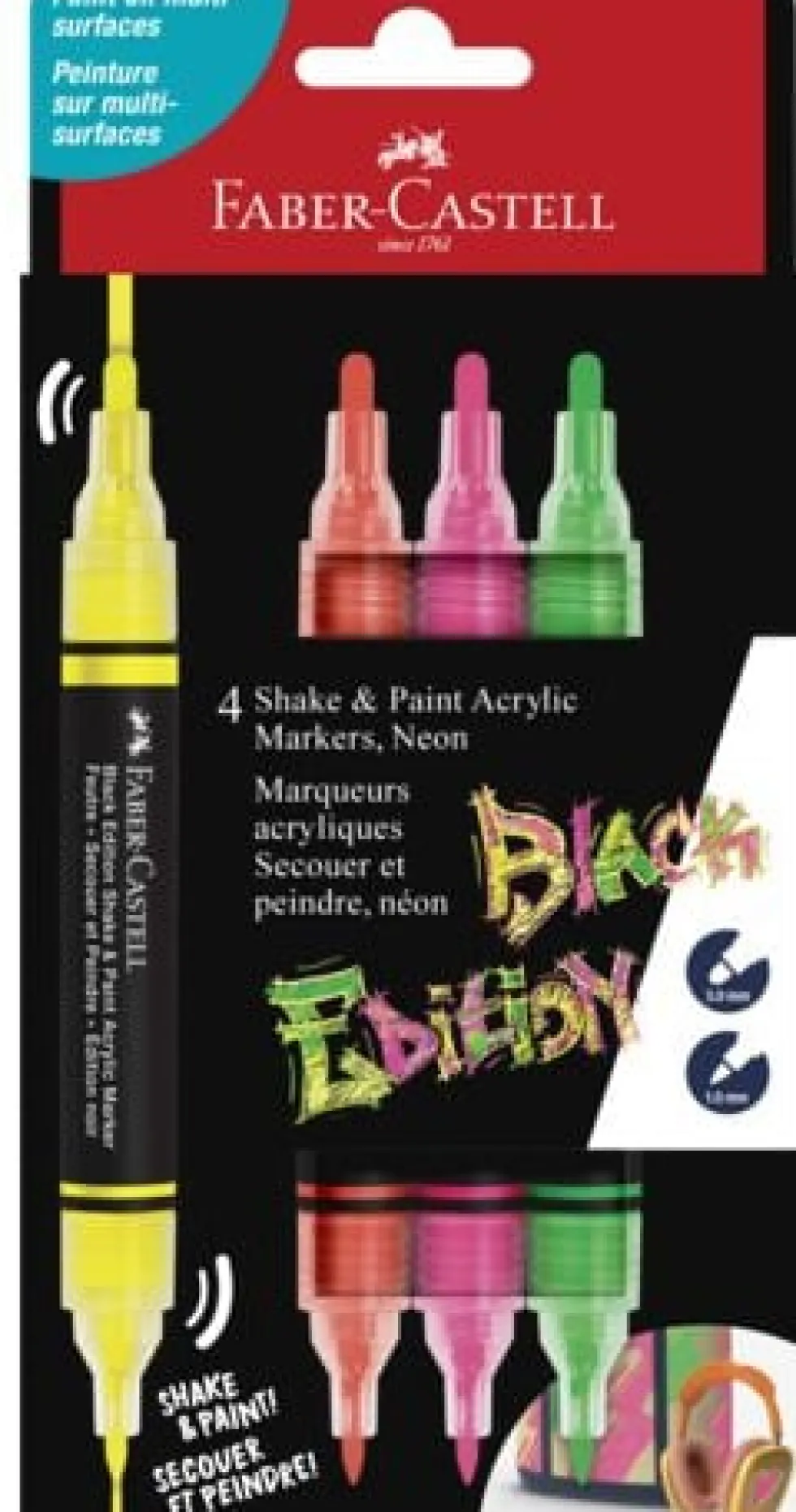 Fiberpenna shake&Paint neon 4/fp