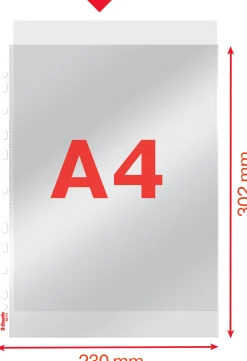 Ficka PP A4 75my glasklar (10)