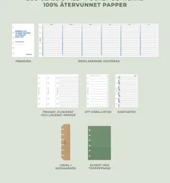 Filofax Eco Essential Systemkalender Pocket Askgrå
