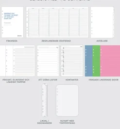 Filofax Finsbury Systemkalender A5 Gul