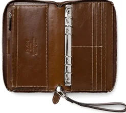 Filofax Malden Systemkalender Personal Compact Zip Ochre