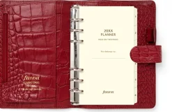 Filofax Systemkalender Classic Croc Personal Cherry