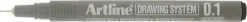 Fineliner ARTLINE EK231 0,1mm svart