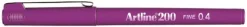 Fineliner Artline 200 Fine 0.4 lila
