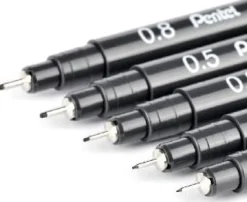 Fineliner PENTEL Pointliner 0,5mm svart