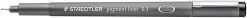 Fineliner pigment liner 0,3mm svart