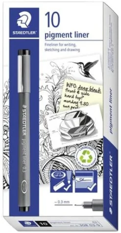 Fineliner STAEDTLER 0,3mm svart