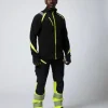 Fleecejacka PROJOB 2328 svart/gul XL