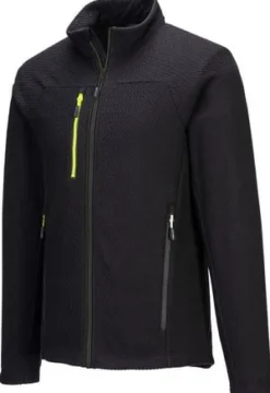 Fleecetröja text zip PW EV480 svart L