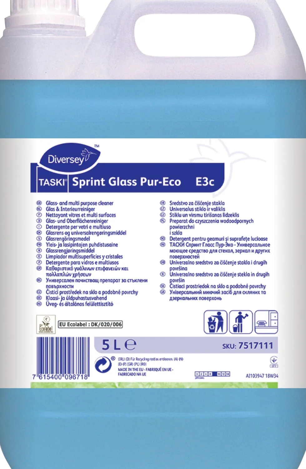 Fönsterputs TASKI Sprint Pur-Eco E3c 5L