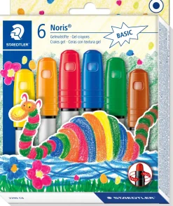 Färgblyertspennor Gel-kritor med skruvfunktion ass (6)