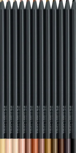 Färgpenna Black Edition Skin tones 12/fp