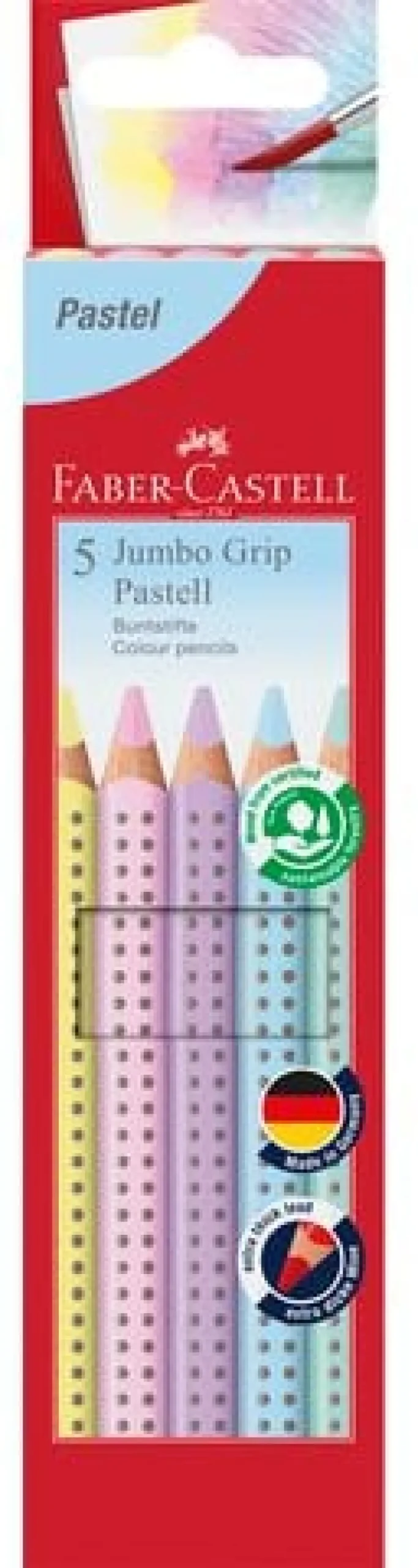 Färgpenna FABER Jumbo Grip pastel 5/fp