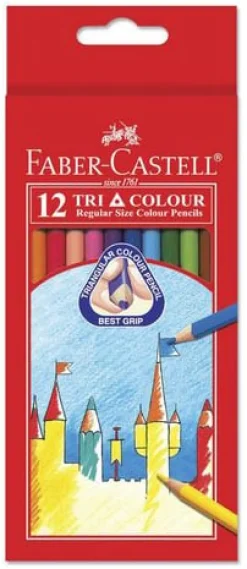 Färgpenna Tri Color Pencil Long 12x5/fp