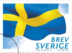 Frimärke inrikes rulle självhäftande 100st, varierande svenska motiv, 22 kr/st