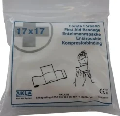 Första förband 17x17cm