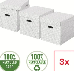 Förvaringsbox Esselte Home kub vit (3)