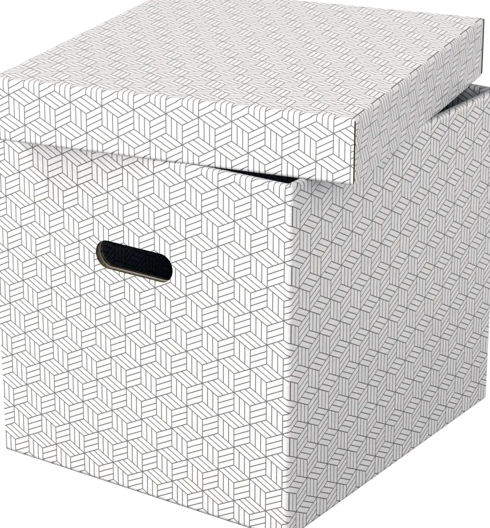 Förvaringsbox Esselte Home kub vit (3)