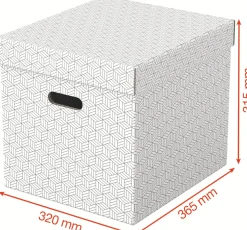 Förvaringsbox Esselte Home kub vit (3)