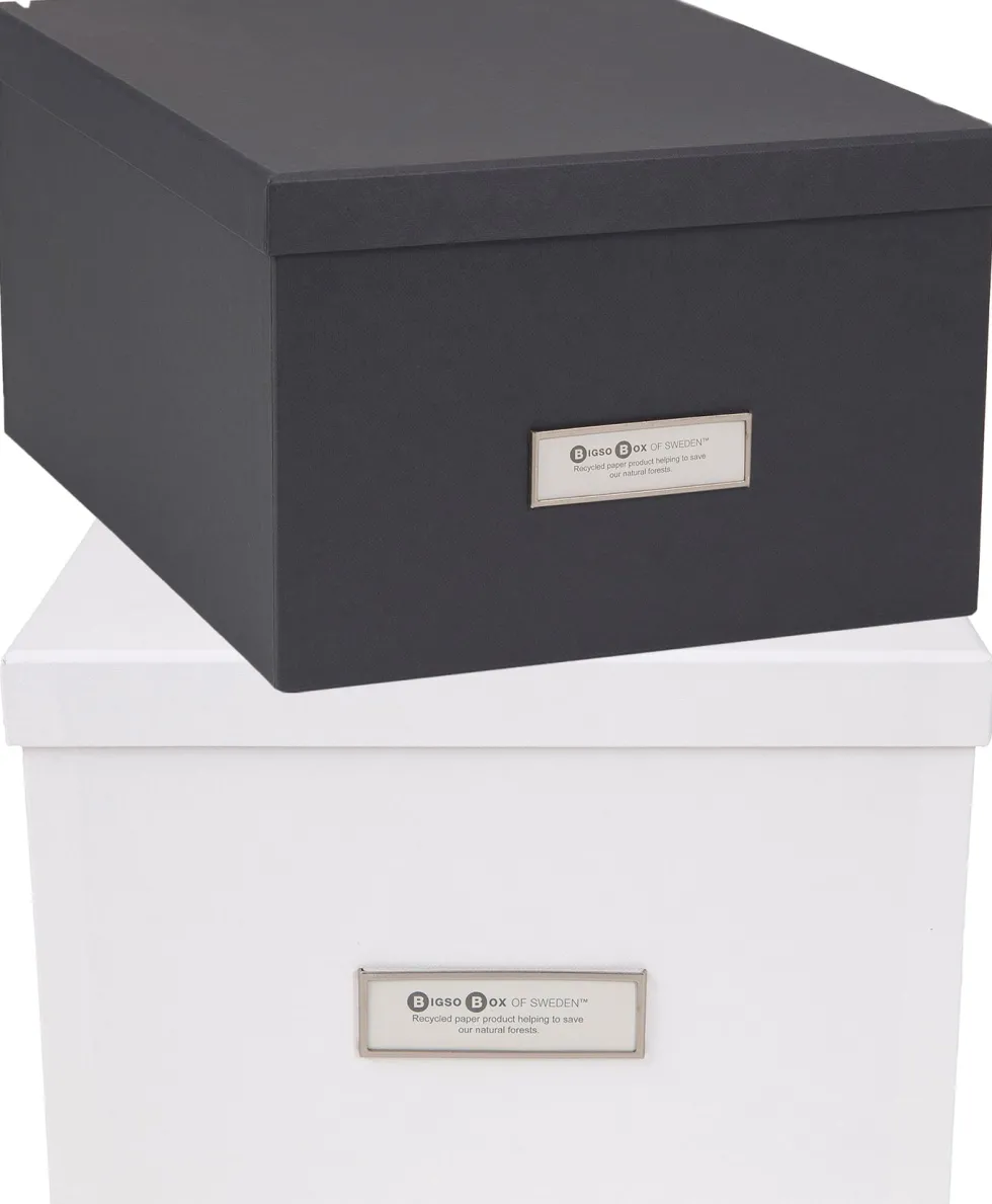 Förvaringsbox Gustav vit