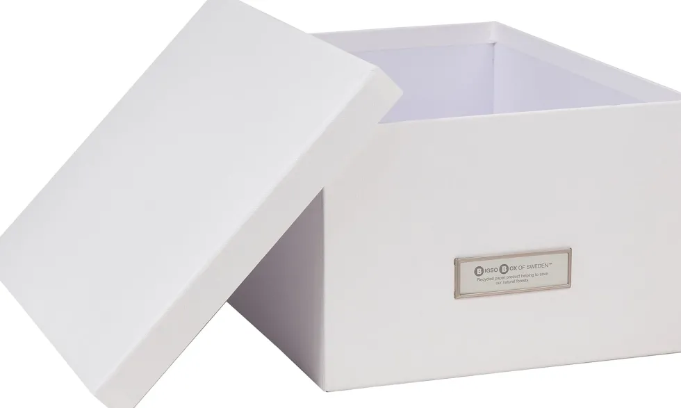 Förvaringsbox Gustav vit