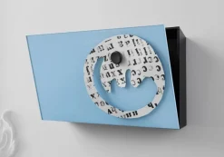Förvaringsbox Lintex Mood, vit glas/svart aluminium