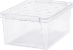 Förvaringsbox med lock 14 L transparent