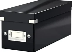Förvaringslåda CD Click & Store Svart, 143x136x352mm