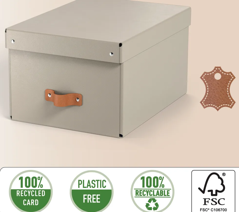 Förvaringslåda Leitz Puro 17L beige 2/fp