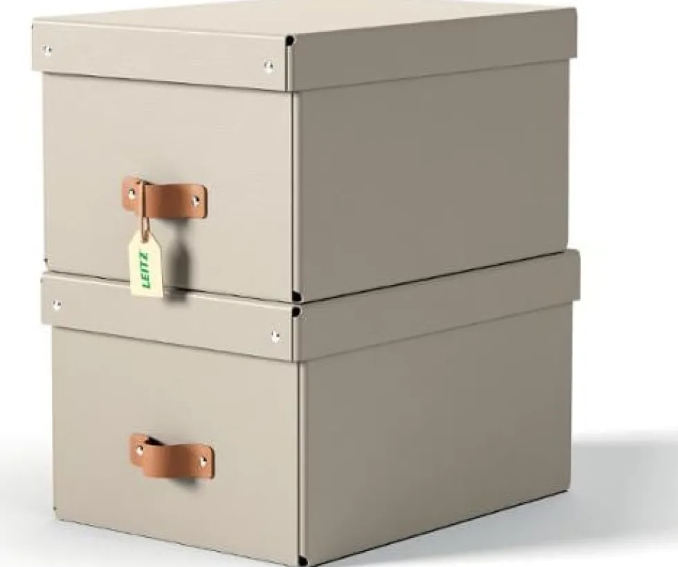 Förvaringslåda Leitz Puro 17L beige 2/fp
